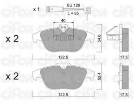 CIFAM 822-666-2K Brake Pad Set, disc brake